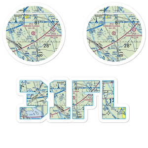 Forever Florida Airport (31FL) VFR Sectional Sticker Pack