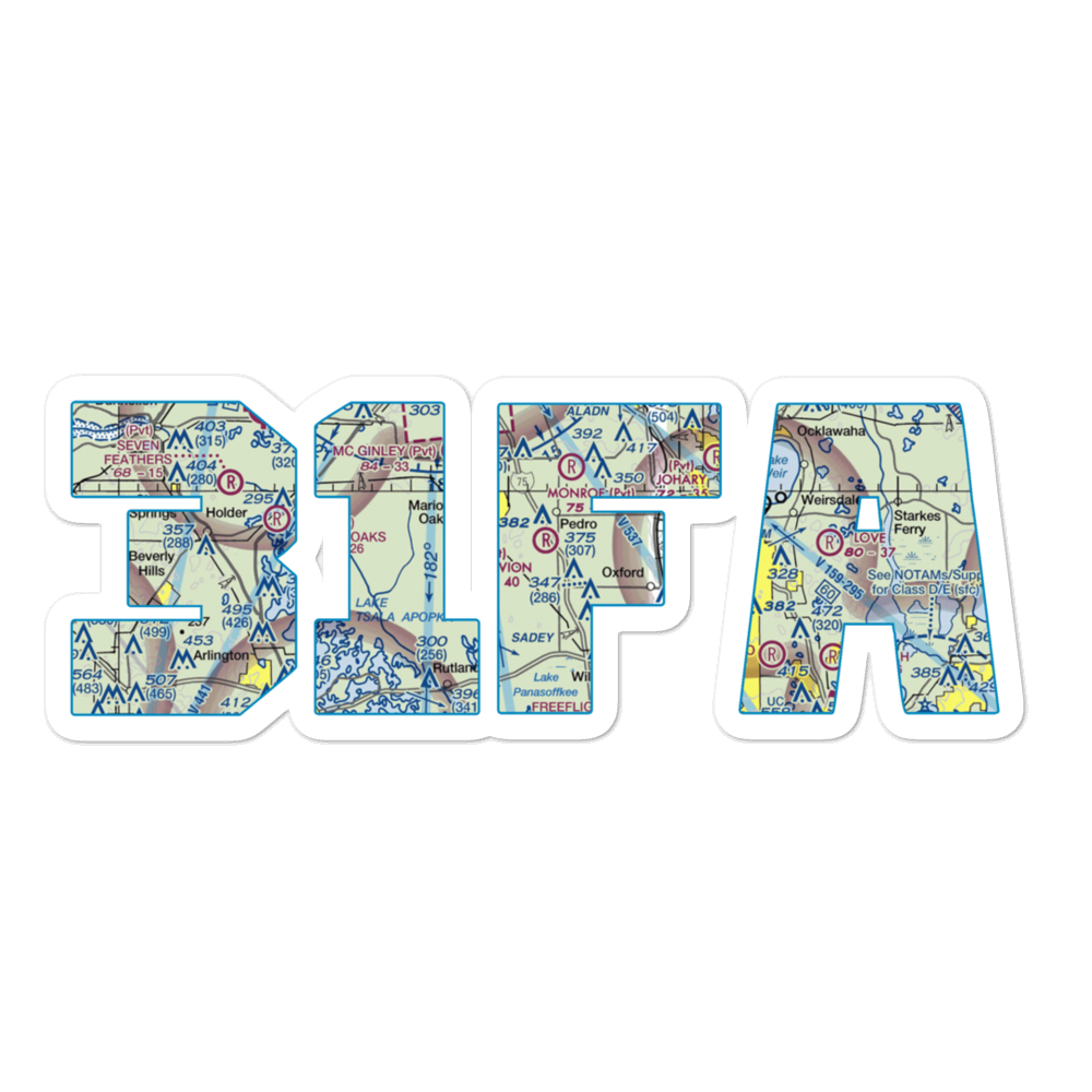 S & S Avion Ranch Airport (31FA) VFR Sectional Sticker 