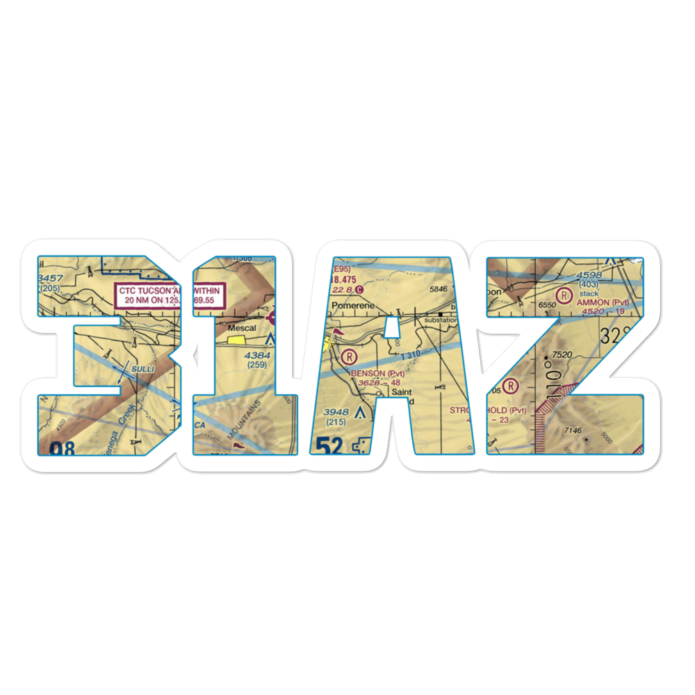 Benson Airport (31AZ) VFR Sectional Sticker 