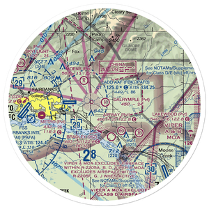Dalrymple's Airport (31AK) VFR Sectional Sticker (30 mile)