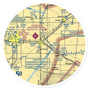 Farwell Spraying Service, Inc Airport (30XS) VFR Sectional Sticker (30 mile)