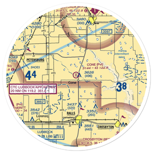 Cone Airport (30TE) VFR Sectional Sticker (30 mile)