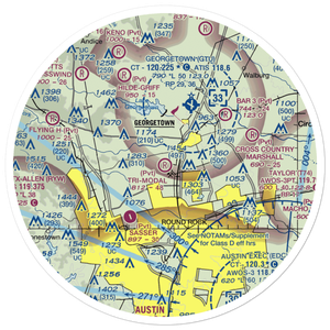 Tri-Modal Air Park (30TA) VFR Sectional Sticker (30 mile)