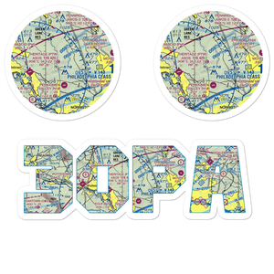 Kings Airport (30PA) VFR Sectional Sticker Pack