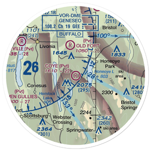 Coye Field (30NY) VFR Sectional Sticker (20 mile)