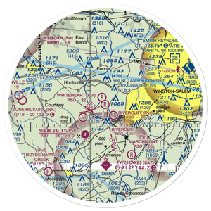 Happy Bottom Airport (30NC) VFR Sectional Sticker (30 mile)