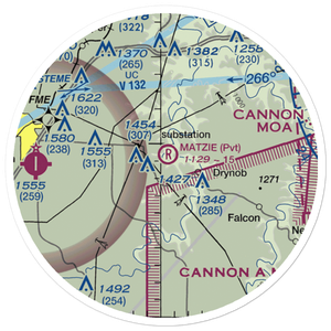 Matzie Airport (30MO) VFR Sectional Sticker (20 mile)