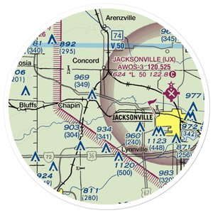 Williams Airpark (30LL) VFR Sectional Sticker (20 mile)