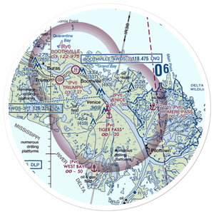 Venice Base Heliport & Seaplane Base (30LA) VFR Sectional Sticker (30 mile)