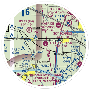 Aero Lake Estates Airport (30IS) VFR Sectional Sticker (20 mile)