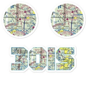 Aero Lake Estates Airport (30IS) VFR Sectional Sticker Pack