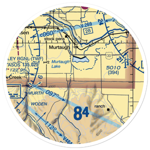 Mason Airport (30ID) VFR Sectional Sticker (20 mile)