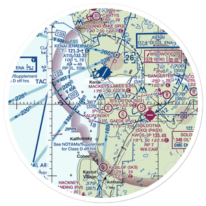 Doyle Estates Airport (30AK) VFR Sectional Sticker (30 mile)