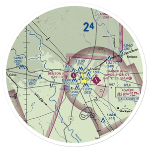 Benson Airstrip (2XS8) VFR Sectional Sticker (30 mile)