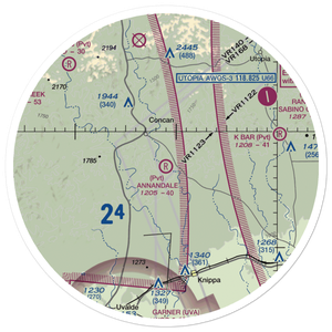 Annandale Ranch Airport (2XS7) VFR Sectional Sticker (30 mile)
