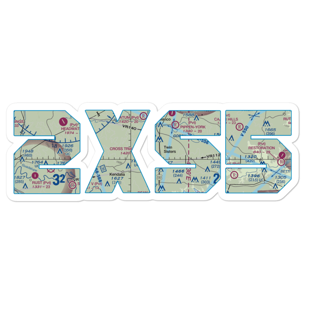 Cross Triangle Ranch Airport (2XS5) VFR Sectional Sticker 