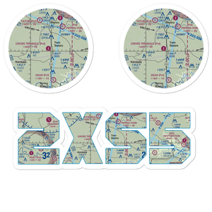 Cross Triangle Ranch Airport (2XS5) VFR Sectional Sticker Pack