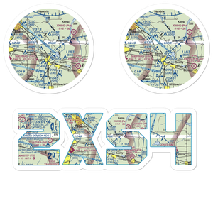 Skida Patch Airport (2XS4) VFR Sectional Sticker Pack