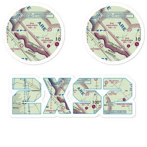 Indio-Faith Airport (2XS2) VFR Sectional Sticker Pack