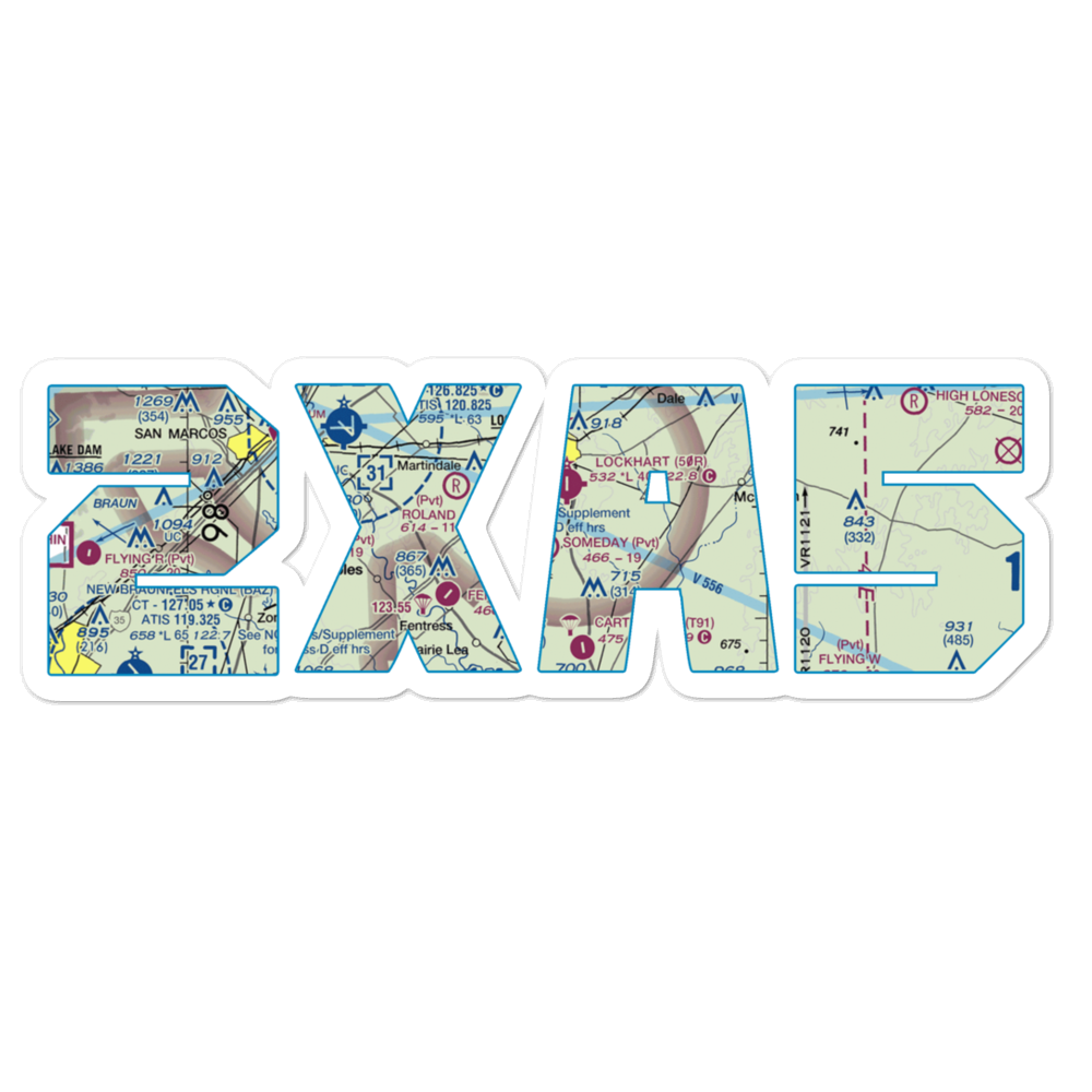 Someday Ranch Airport (2XA5) VFR Sectional Sticker 