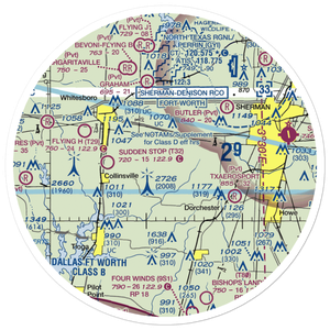 Flying S Ranch Airport (2XA4) VFR Sectional Sticker (30 mile)