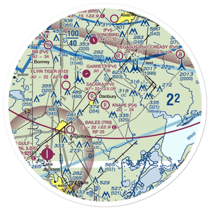 Knape Airport (2XA2) VFR Sectional Sticker (30 mile)