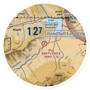 Bar Flying E Airport (2WY8) VFR Sectional Sticker (20 mile)