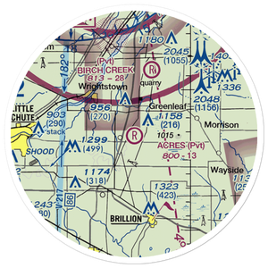 C. R. Acres Airport (2WS3) VFR Sectional Sticker (20 mile)