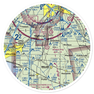 C. R. Acres Airport (2WS3) VFR Sectional Sticker (30 mile)