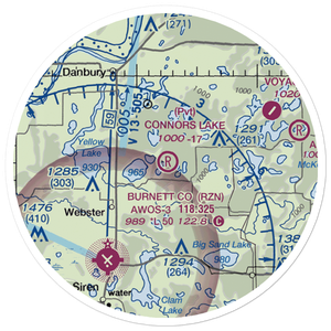 Connor'S Lake Landing (2WS2) VFR Sectional Sticker (20 mile)