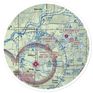 Connor'S Lake Landing (2WS2) VFR Sectional Sticker (30 mile)