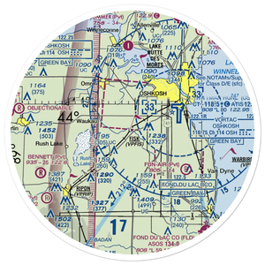 Planeacres Airport (2WN7) VFR Sectional Sticker (30 mile)