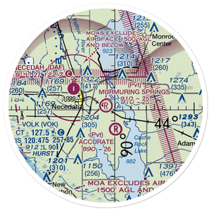 Murmuring Springs Airport (2WN5) VFR Sectional Sticker (20 mile)