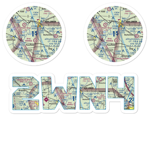 Mcfaul Airport (2WN4) VFR Sectional Sticker Pack