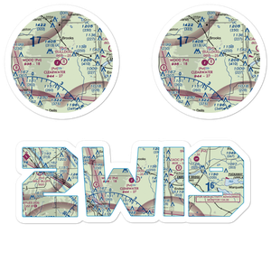 Bulldog Ranch Airport (2WI9) VFR Sectional Sticker Pack