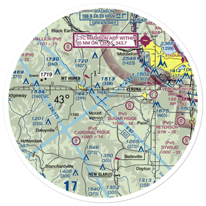 Hecklers' Strip (2WI7) VFR Sectional Sticker (30 mile)