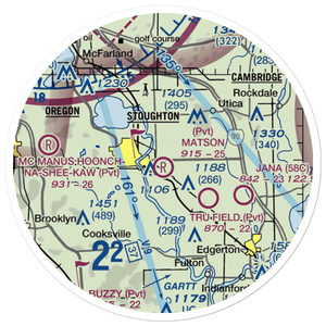 Matson Airport (2WI6) VFR Sectional Sticker (20 mile)