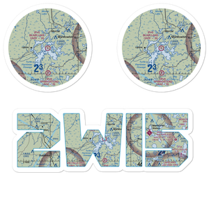 Blair Lake Airport (2WI5) VFR Sectional Sticker Pack