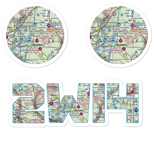 Plows & Props Airport (2WI4) VFR Sectional Sticker Pack