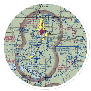 Bender's Airport (2WI0) VFR Sectional Sticker (30 mile)