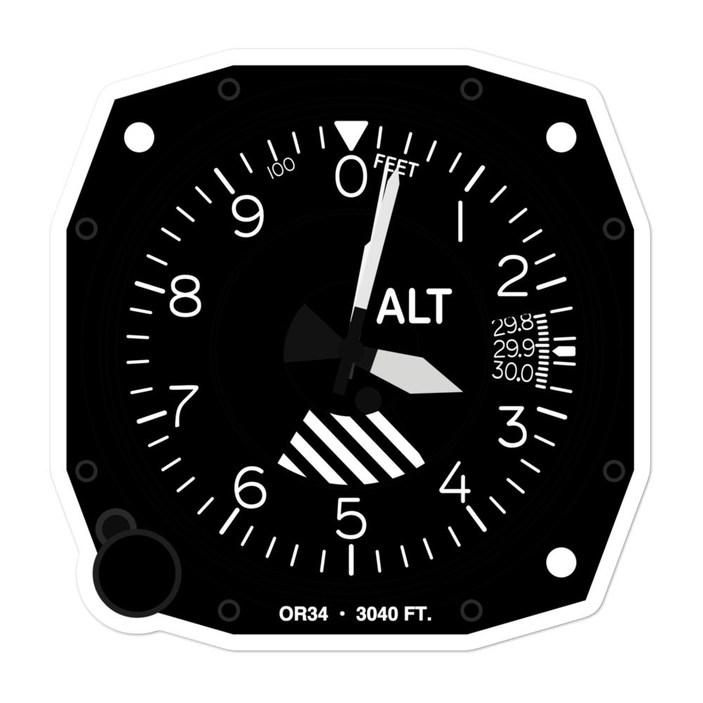 Whippet Field (OR34) Altimeter Stickers 