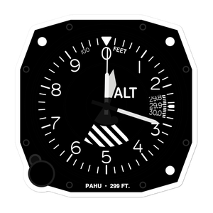 Hughes Airport (PAHU) Altimeter Stickers