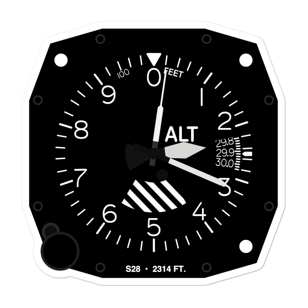 International Peace Garden Airport (S28) Altimeter Stickers 