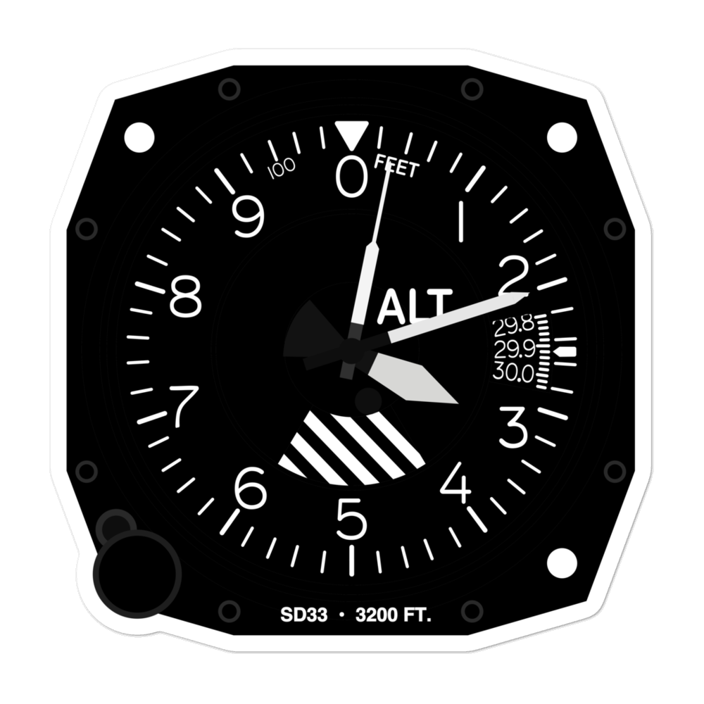 Sky Ranch For Boys Airport (SD33) Altimeter Stickers 
