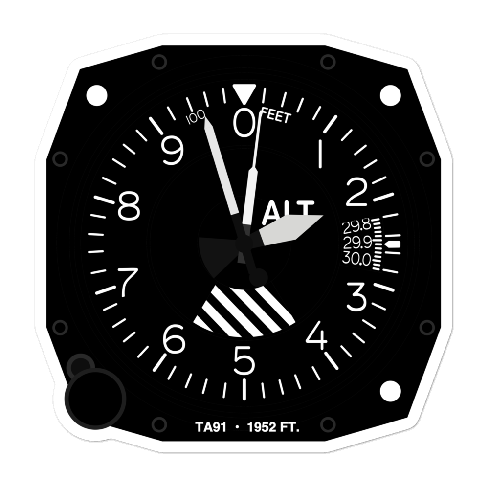 Childress Regional Medical Center Heliport (TA91) Altimeter Stickers 