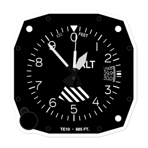 Pierce Airport (TE10) Altimeter Stickers