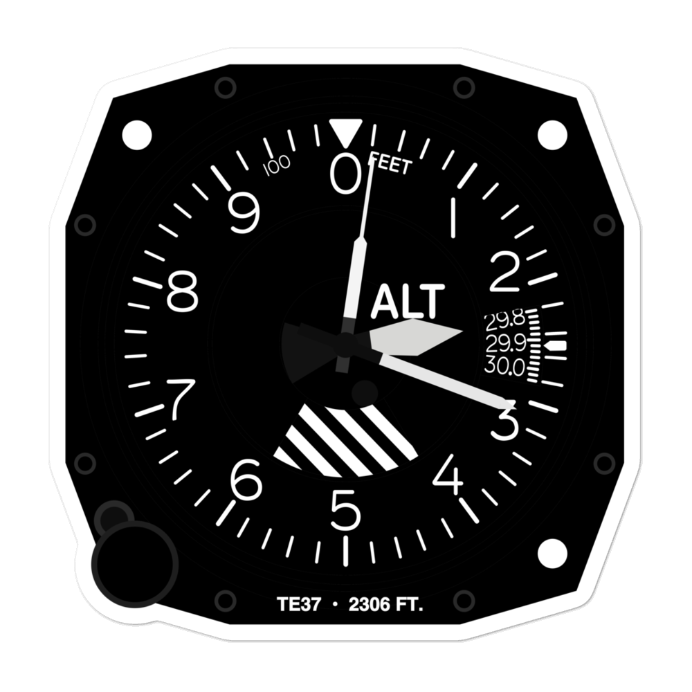 Canyon Ranch Airport (TE37) Altimeter Stickers 
