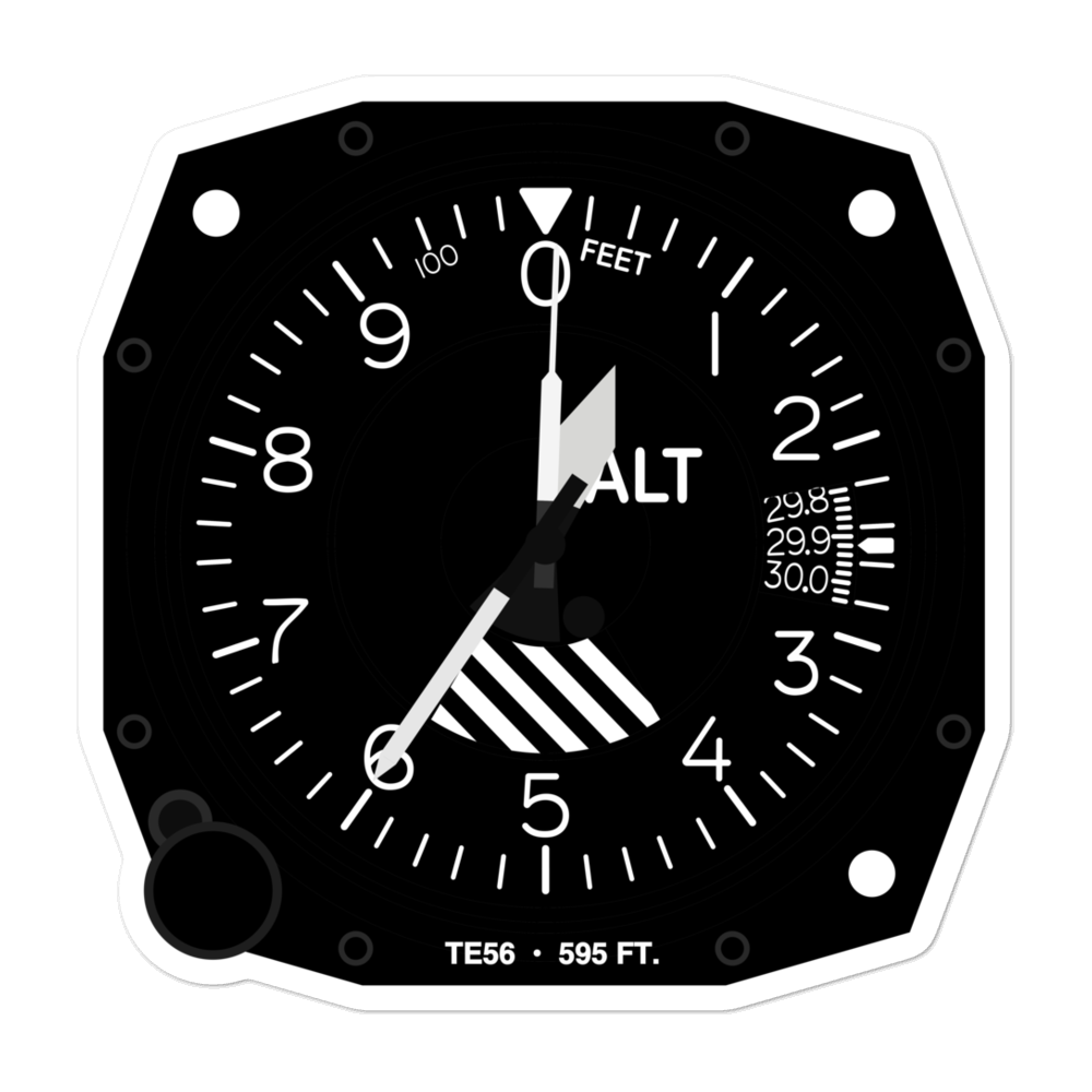 11 Tv Dallas Heliport (TE56) Altimeter Stickers 