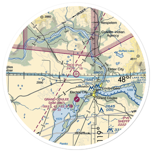 Rice Ranch Airport (2WA6) VFR Sectional Sticker (30 mile)
