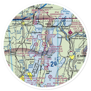 Northern Lights Seaplane Base (2VT2) VFR Sectional Sticker (30 mile)